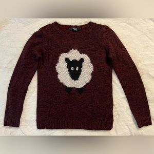 FOREVER21 GRAPHIC SWEATER, WOMEN, MEDIUM